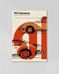 Porsche 911 | Orange | Car Posters