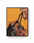 Jack Daniels Whiskey & Coke Painting Art Poster | Bar Wall Decor