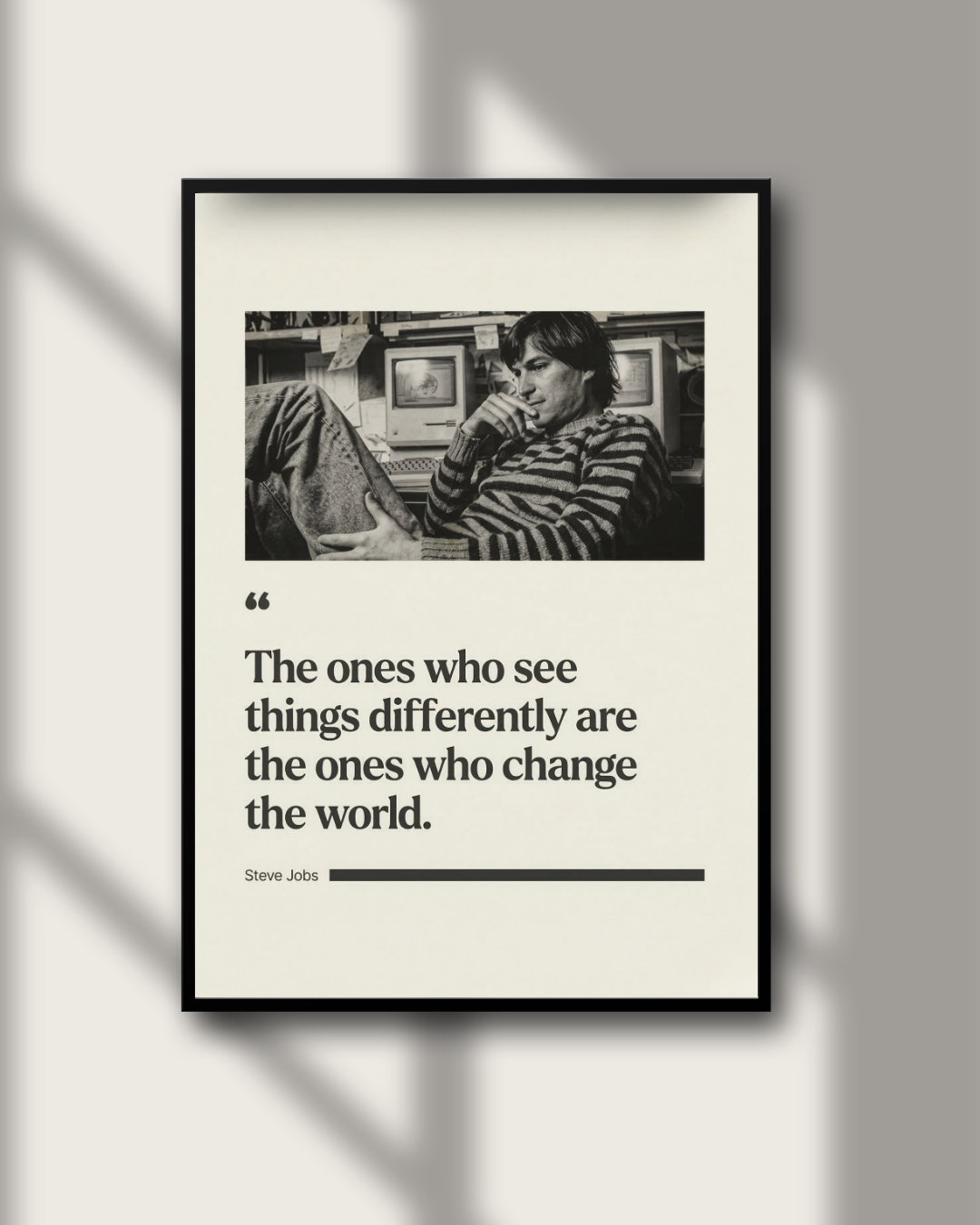 Steve Jobs Change The World Quote Poster | Vintage Tech Wall Art
