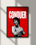 Bruce Lee Conquer Poster | Martial Arts Gym Wall Art