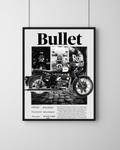 Royal Enfield Bullet Collage Poster | Motorcycle Wall Art | Man Cave