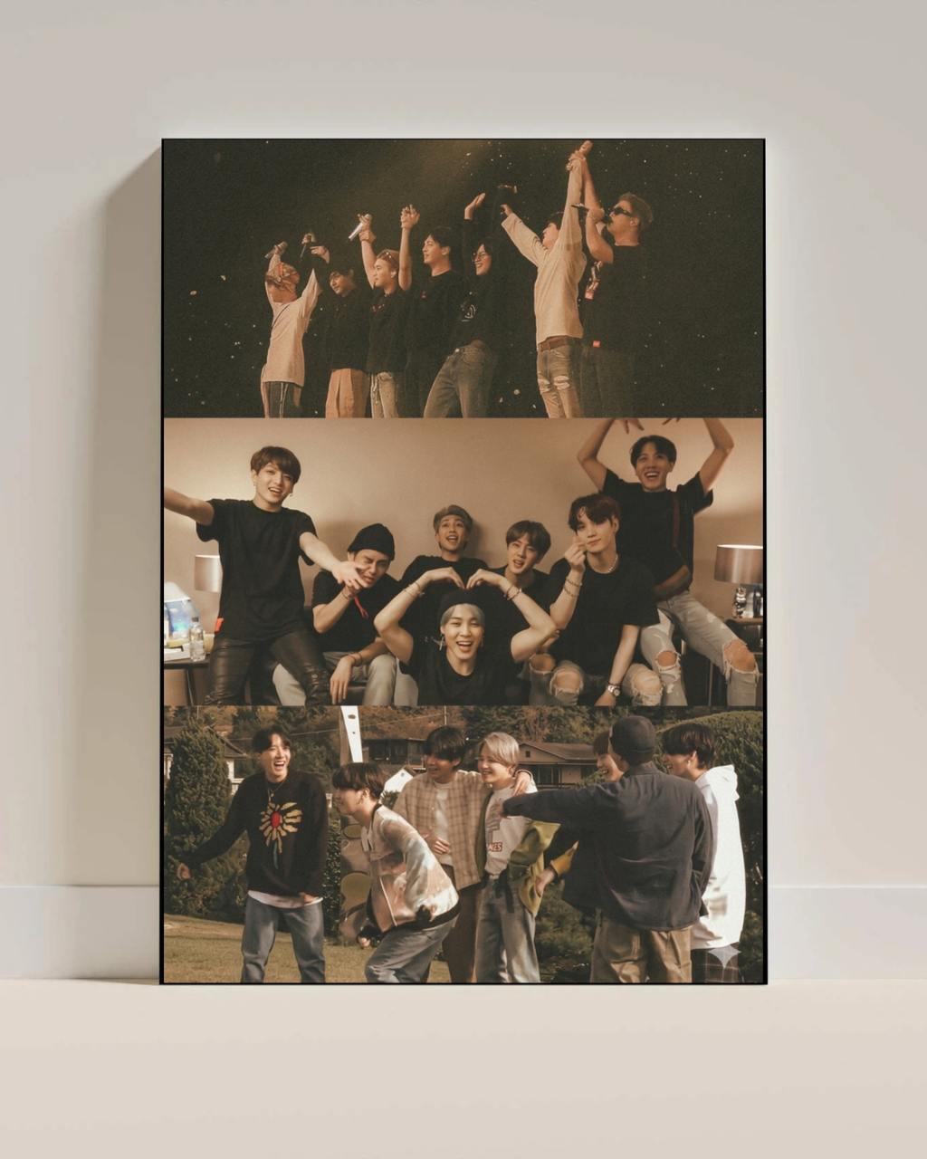 BTS OT7 Memories Poster | K-Pop Wall Art for Room Decoration