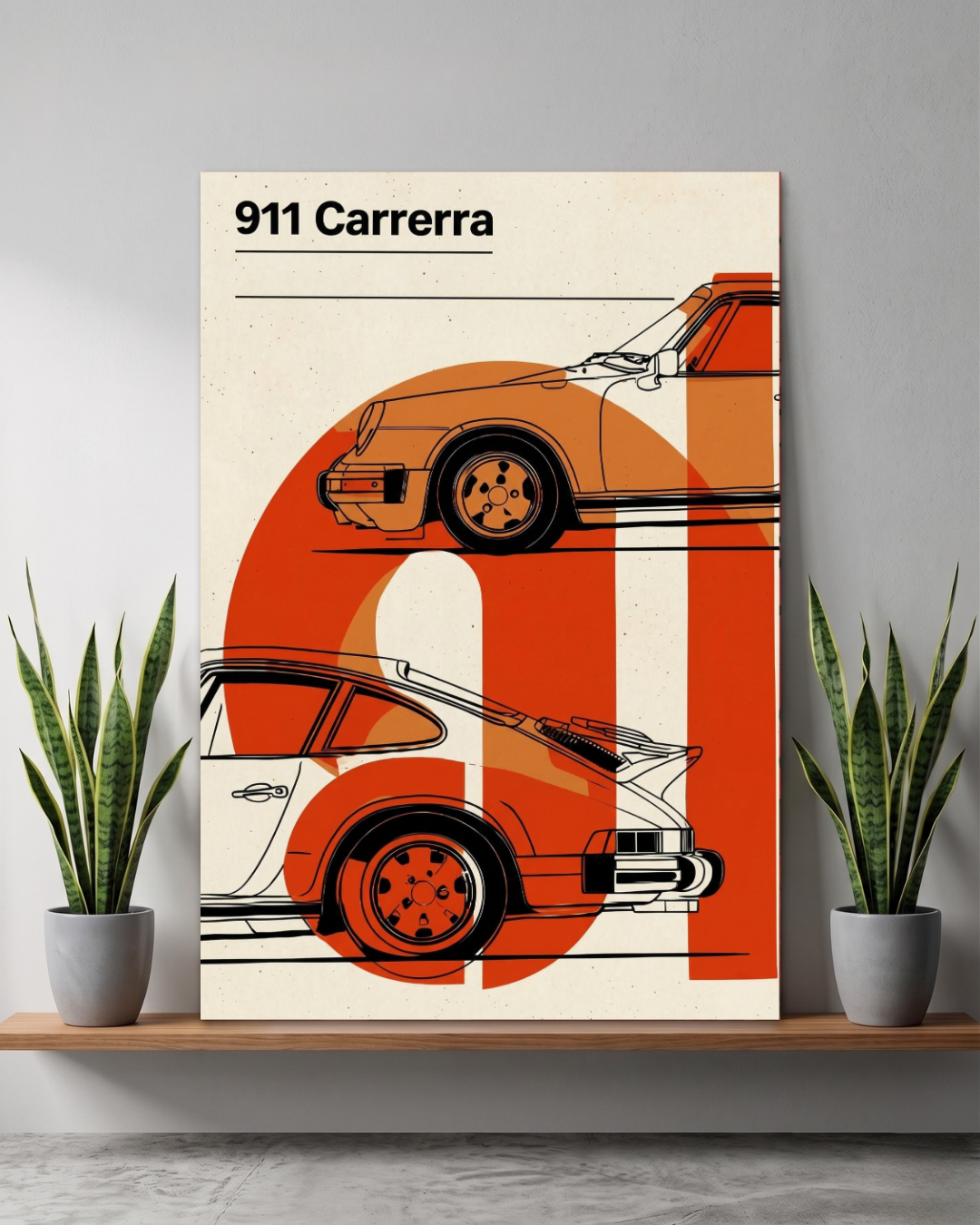 Porsche 911 | Orange | Car Posters