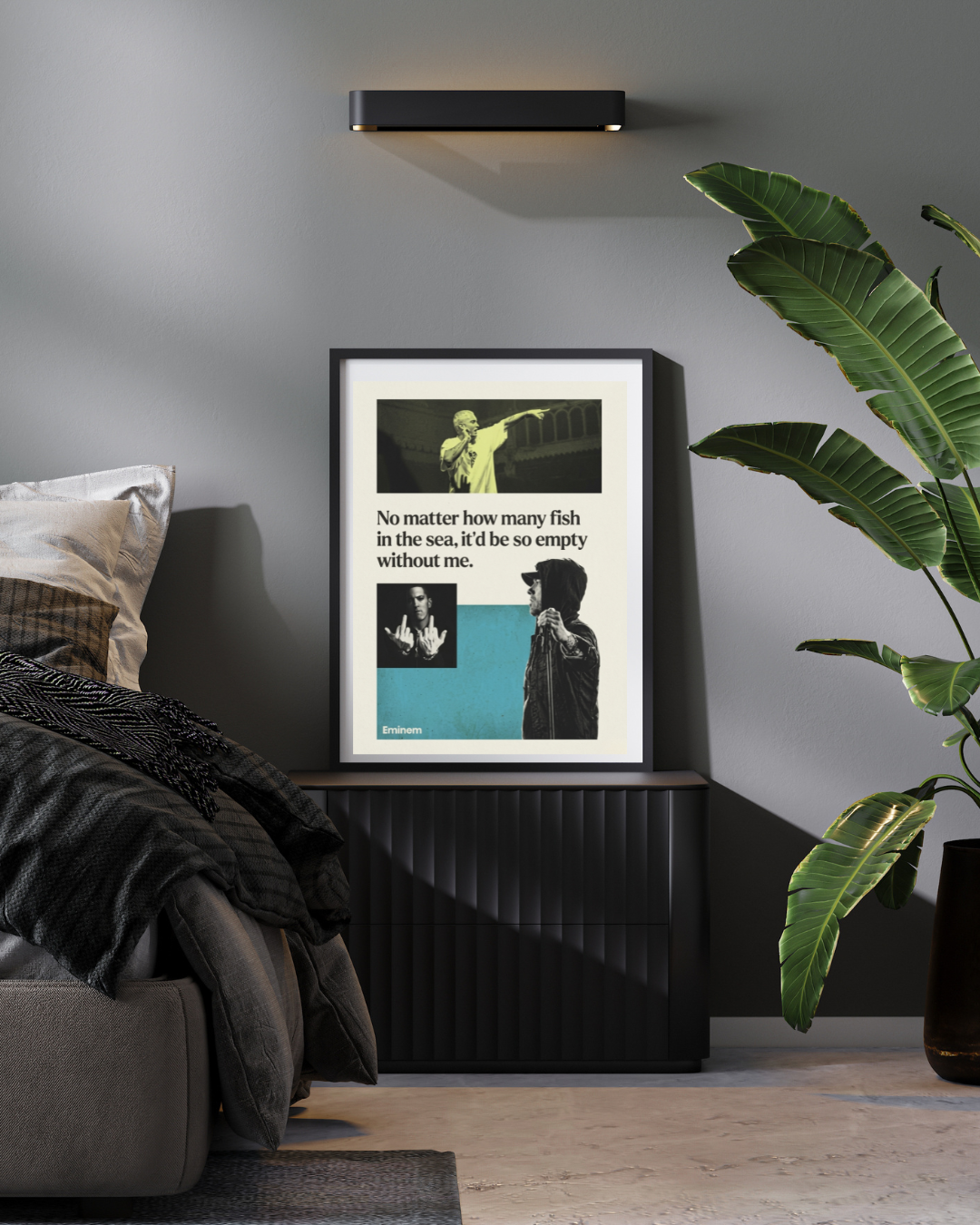 Eminem Without Me Quote Poster | Aesthetic Hip-Hop Wall Art for Room