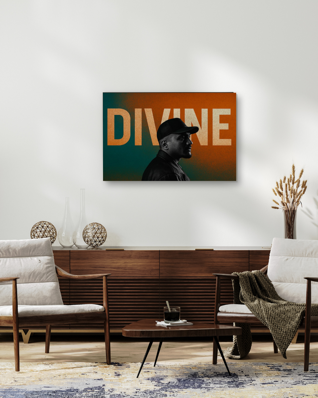 Divine Profile Icon Poster | Desi Hip-Hop Street Wall Art
