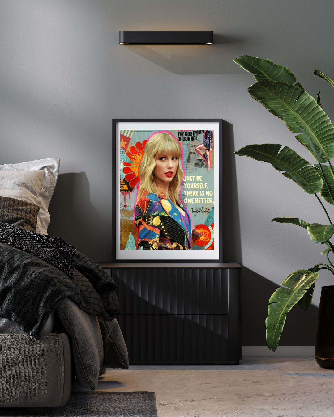 Taylor Swift Pop Art Quote Poster | Grunge Aesthetic Room Decor