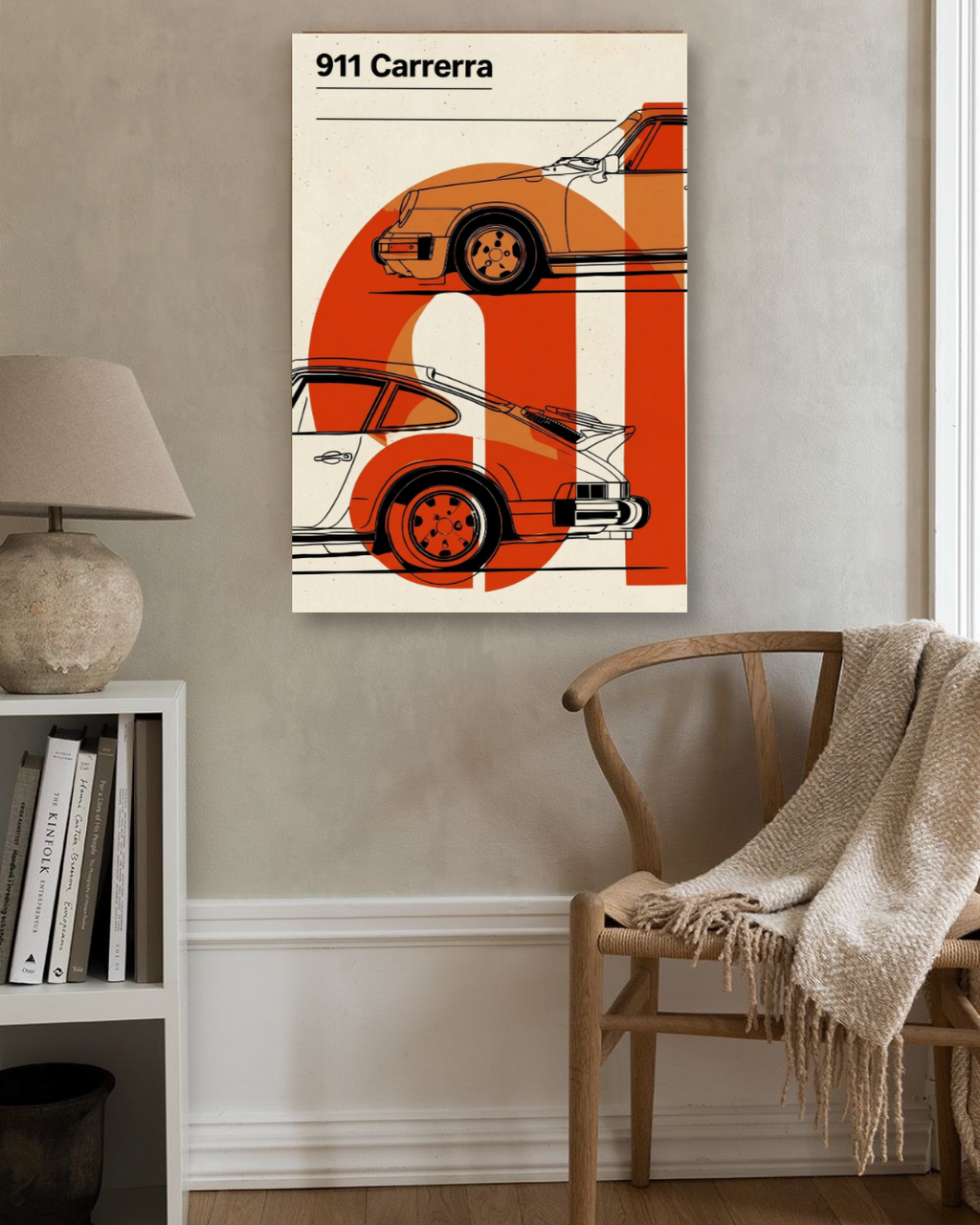 Porsche 911 | Orange | Car Posters