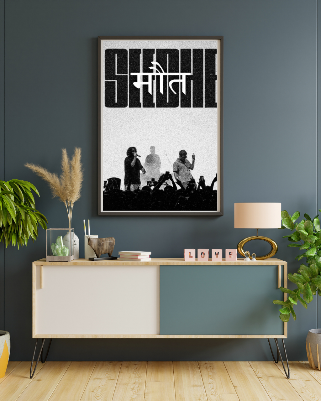 Seedhe Maut Live Silhouette Poster | Desi Hip-Hop Wall Art for Room