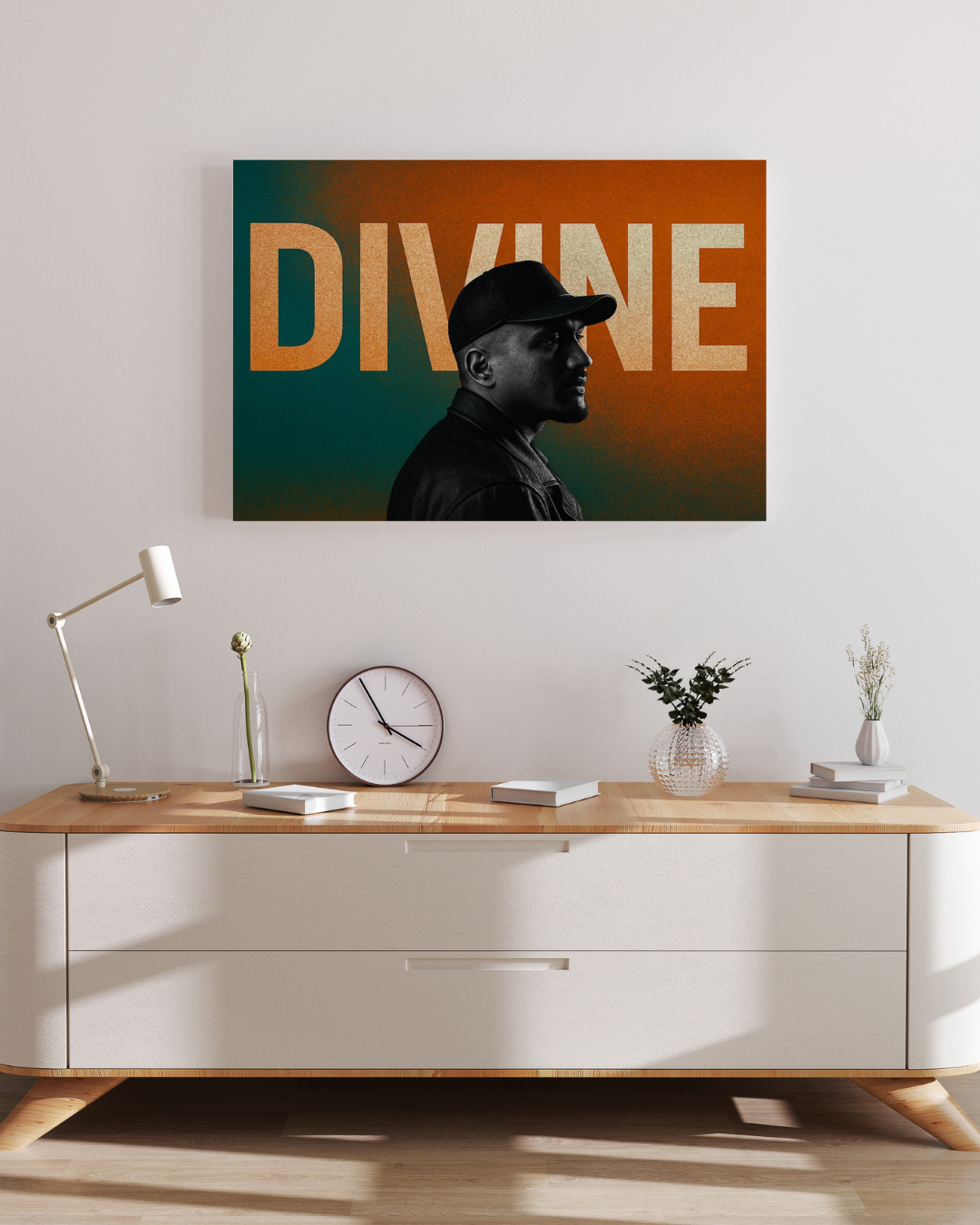 Divine Profile Icon Poster | Desi Hip-Hop Street Wall Art